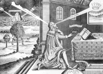 苦しみの中の王室殉教者チャールズ1世（1600-49）の紋章、1649 作： English School
